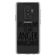 DistinctInk® Clear Shockproof Hybrid Case for Apple iPhone / Samsung Galaxy / Google Pixel - Astronomy is My Anger Management