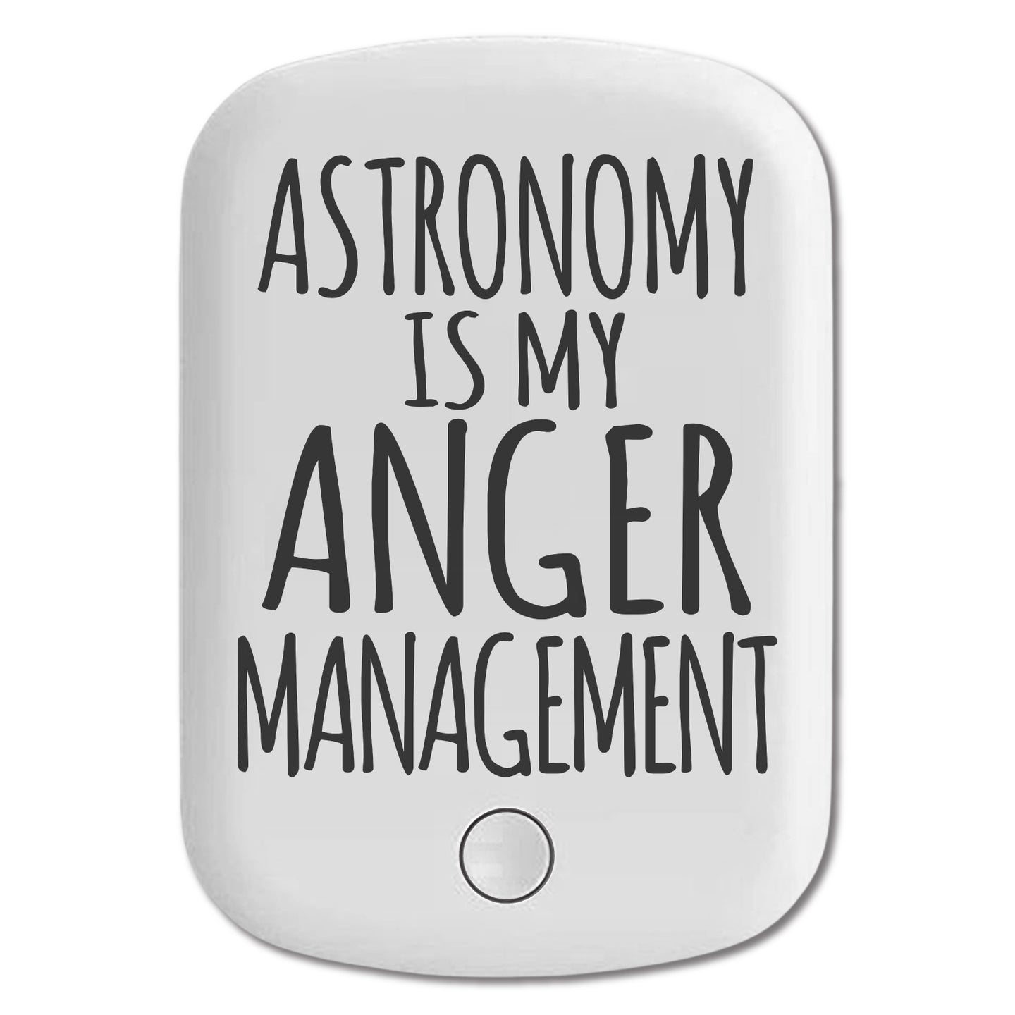 DistinctInk Magnetic Battery Pack, Wireless Portable Charger with USB-C Cable, Compatible with MagSafe iPhone 14 / 13 / 12 Series - Astronomy is My Anger Management