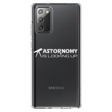 DistinctInk® Clear Shockproof Hybrid Case for Apple iPhone / Samsung Galaxy / Google Pixel - Astronomy is Looking Up