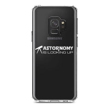 DistinctInk® Clear Shockproof Hybrid Case for Apple iPhone / Samsung Galaxy / Google Pixel - Astronomy is Looking Up