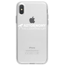 DistinctInk® Clear Shockproof Hybrid Case for Apple iPhone / Samsung Galaxy / Google Pixel - Astronomy is Looking Up