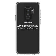 DistinctInk® Clear Shockproof Hybrid Case for Apple iPhone / Samsung Galaxy / Google Pixel - Astronomy is Looking Up