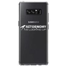 DistinctInk® Clear Shockproof Hybrid Case for Apple iPhone / Samsung Galaxy / Google Pixel - Astronomy is Looking Up