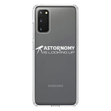 DistinctInk® Clear Shockproof Hybrid Case for Apple iPhone / Samsung Galaxy / Google Pixel - Astronomy is Looking Up
