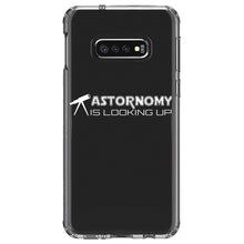 DistinctInk® Clear Shockproof Hybrid Case for Apple iPhone / Samsung Galaxy / Google Pixel - Astronomy is Looking Up