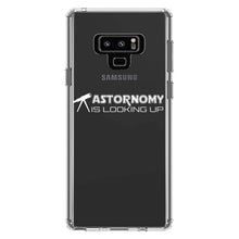 DistinctInk® Clear Shockproof Hybrid Case for Apple iPhone / Samsung Galaxy / Google Pixel - Astronomy is Looking Up