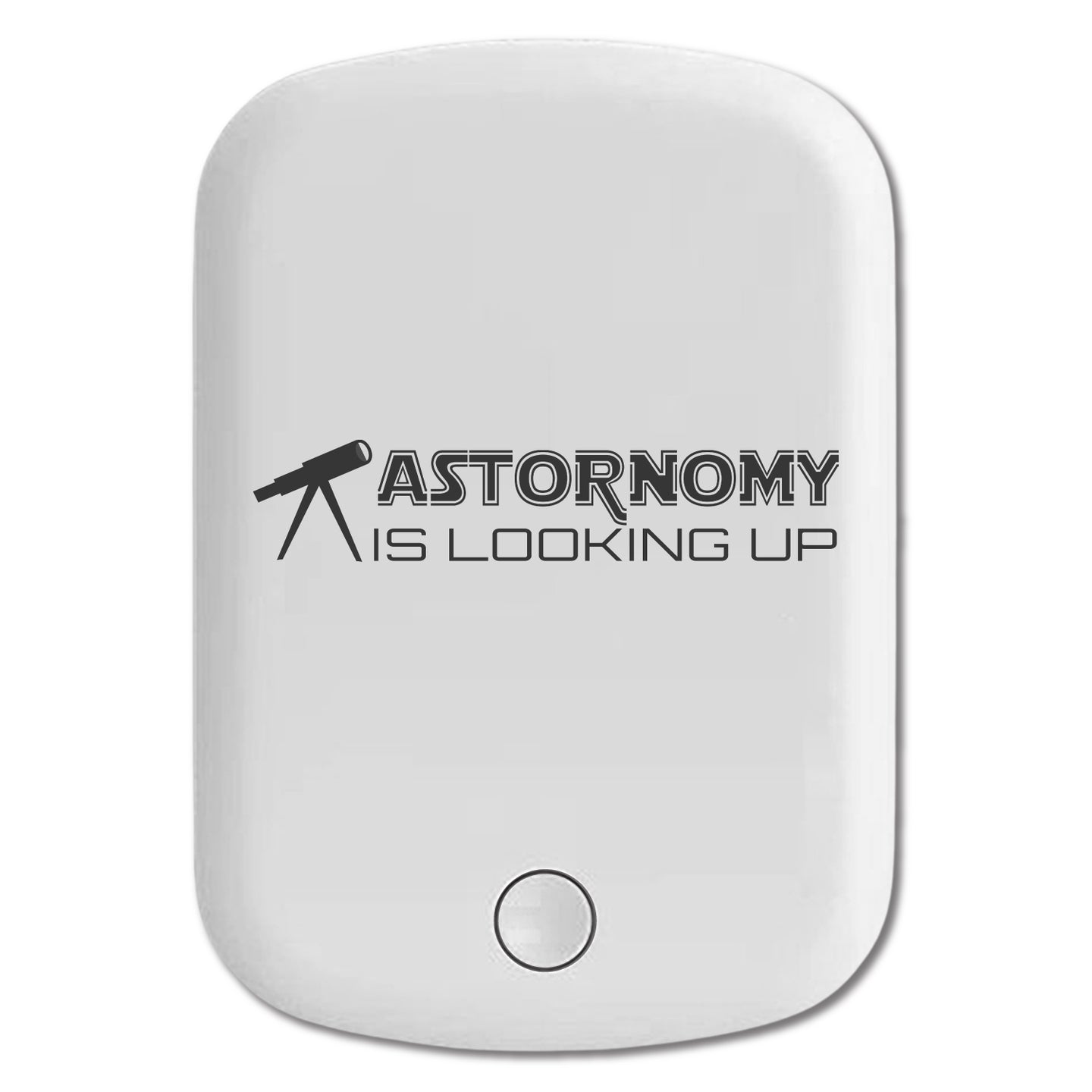 DistinctInk Magnetic Battery Pack, Wireless Portable Charger with USB-C Cable, Compatible with MagSafe iPhone 14 / 13 / 12 Series - Astronomy is Looking Up