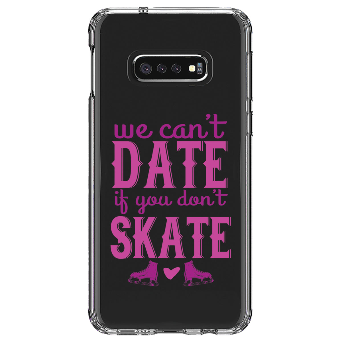 We Can't Date If You Don't Skate Clear Shockproof iPhone Case, view 18