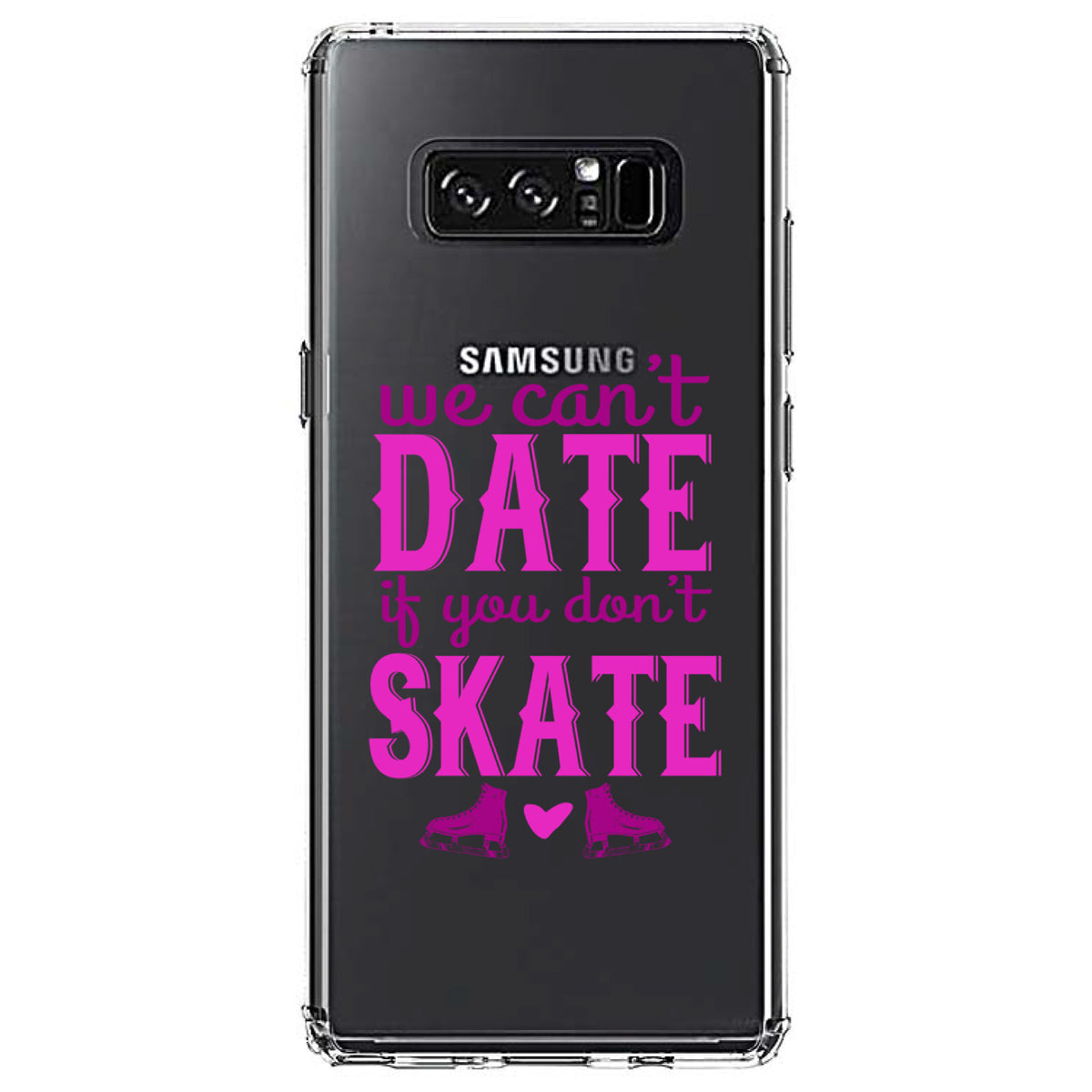 We Can't Date If You Don't Skate Clear Shockproof iPhone Case, view 12