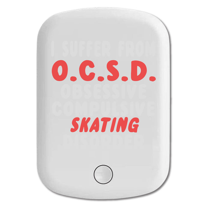 DistinctInk Magnetic Battery Pack, Wireless Portable Charger with USB-C Cable, Compatible with MagSafe iPhone 14 / 13 / 12 Series - OCSD - Obsessive Compulsive Skating Disorder
