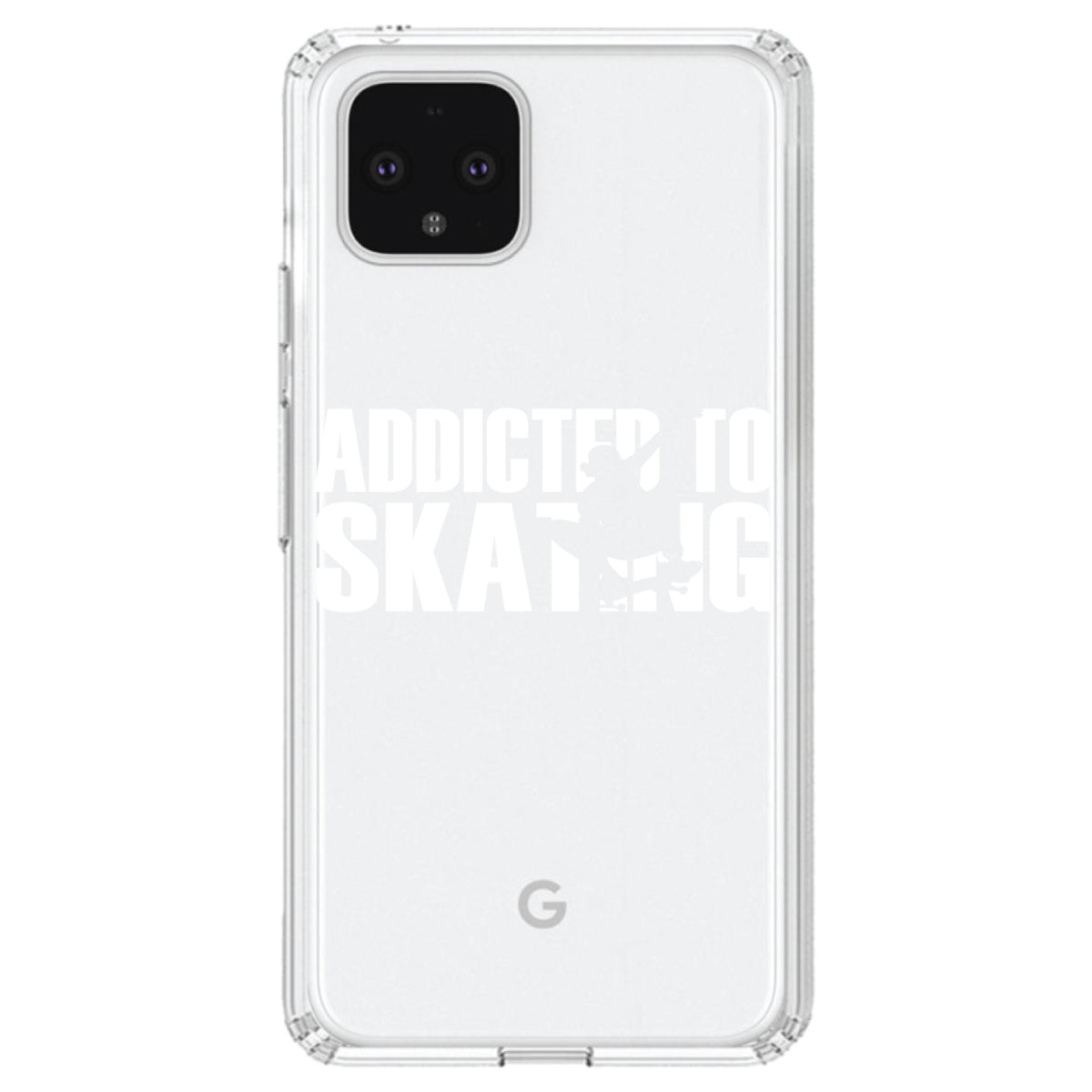 Addicted to Skating Clear Shockproof iPhone Case, view 24