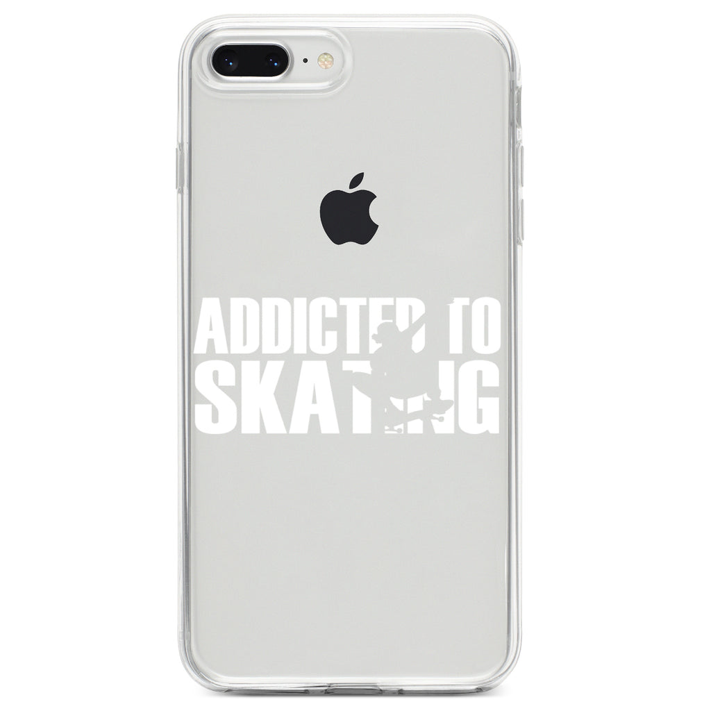 Addicted to Skating Clear Shockproof iPhone Case, view 6