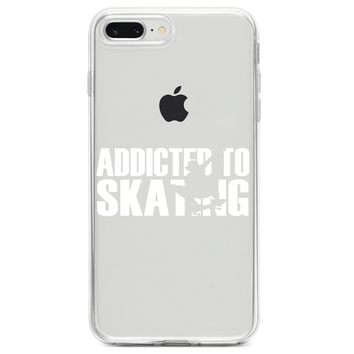 Addicted to Skating Clear Shockproof iPhone Case, view 6