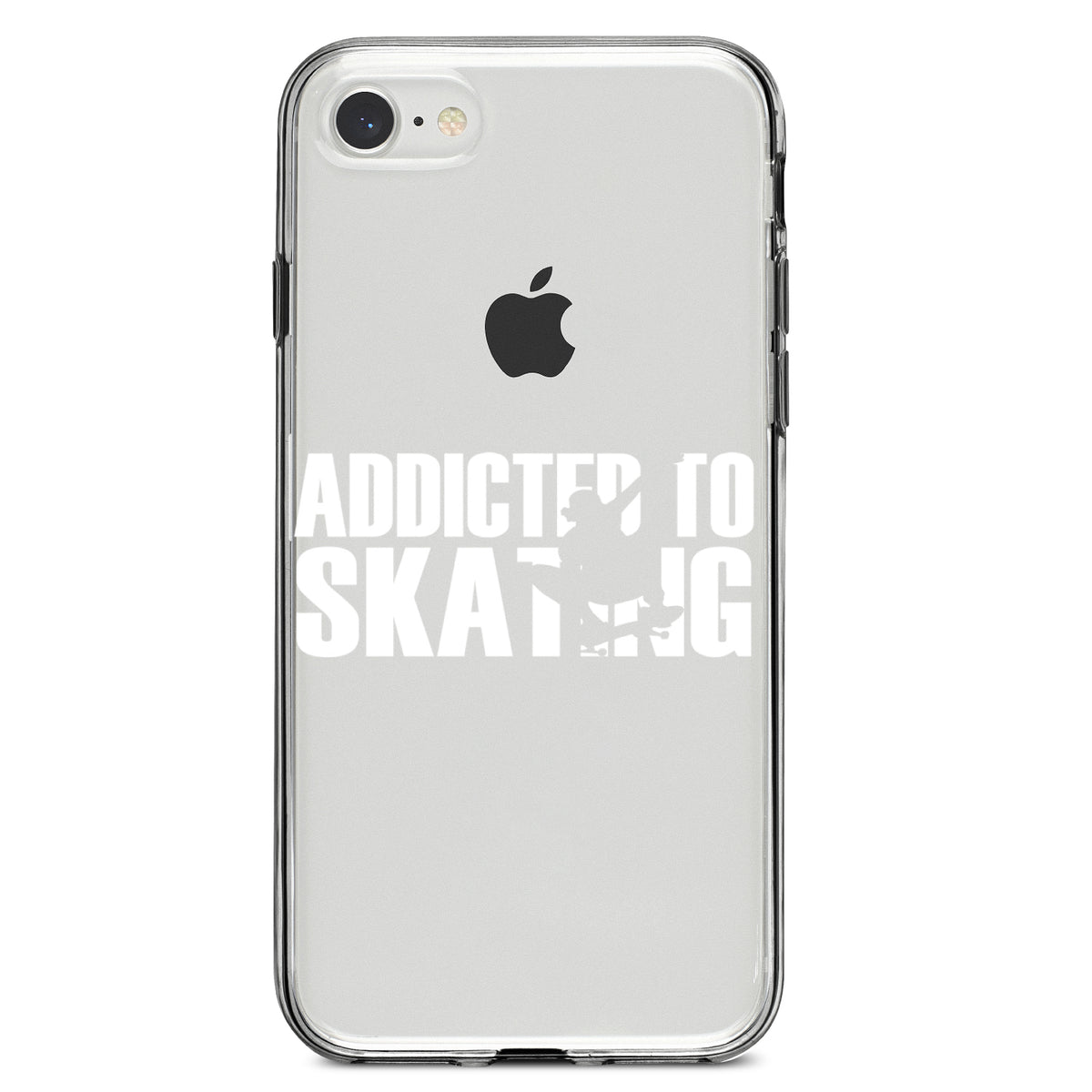 Addicted to Skating Clear Shockproof iPhone Case, view 5