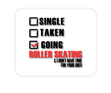 DistinctInk Custom Foam Rubber Mouse Pad - 1/4" Thick - Single Taken Going Roller Skating