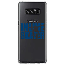 DistinctInk® Clear Shockproof Hybrid Case for Apple iPhone / Samsung Galaxy / Google Pixel - Inline Skater - Skating