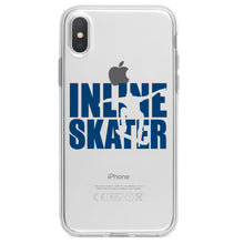 DistinctInk® Clear Shockproof Hybrid Case for Apple iPhone / Samsung Galaxy / Google Pixel - Inline Skater - Skating