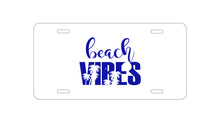 DistinctInk Custom Aluminum Decorative Vanity Front License Plate - Beach Vibes