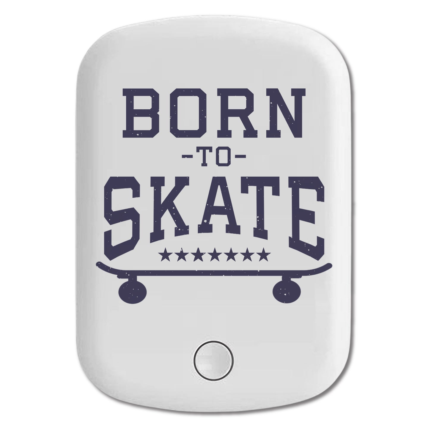 DistinctInk Magnetic Battery Pack, Wireless Portable Charger with USB-C Cable, Compatible with MagSafe iPhone 14 / 13 / 12 Series - Born to Skate - Skating