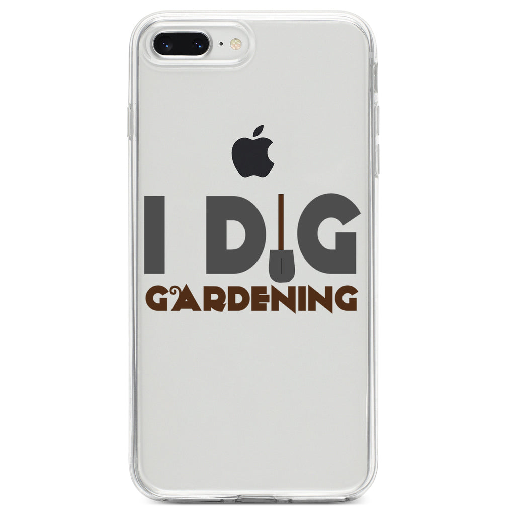 I Dig Gardening Clear Shockproof iPhone Case, view 6