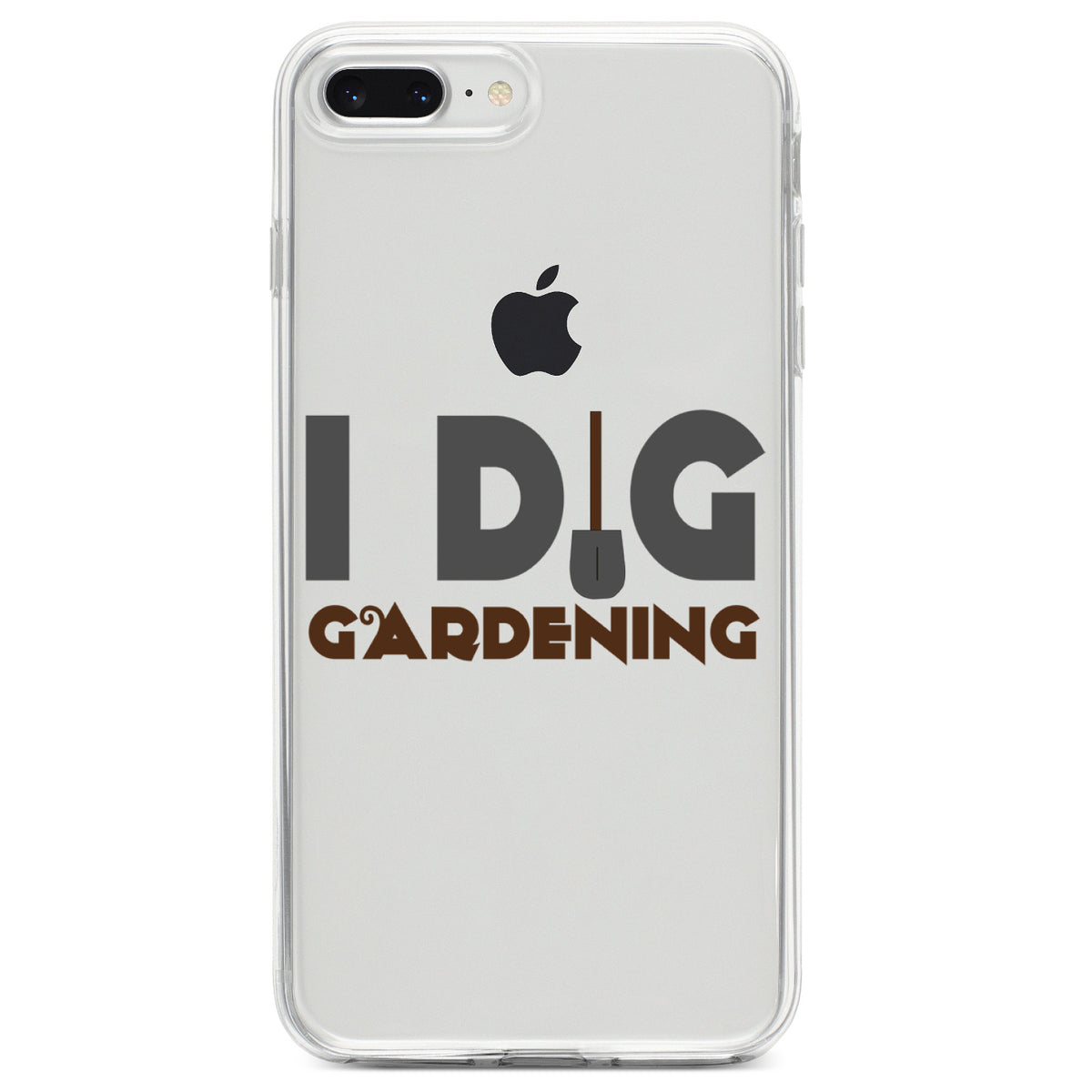 I Dig Gardening Clear Shockproof iPhone Case, view 6