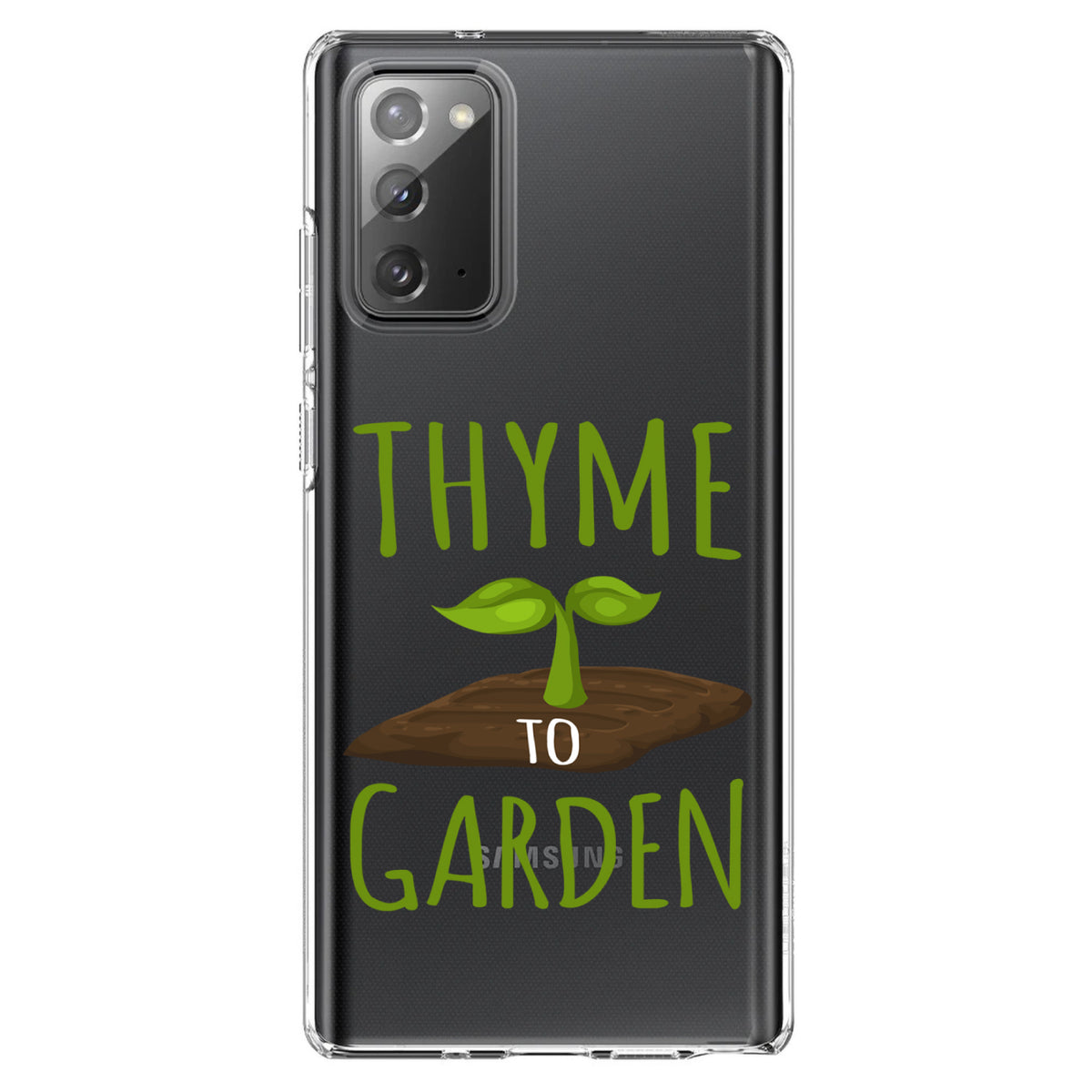 Thyme to Garden Clear Shockproof iPhone Case, view 7