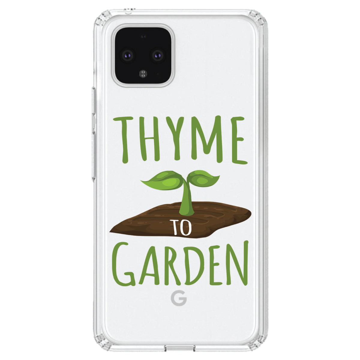 Thyme to Garden Clear Shockproof iPhone Case, view 24