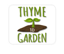 DistinctInk Custom Foam Rubber Mouse Pad - 1/4" Thick - Thyme to Garden