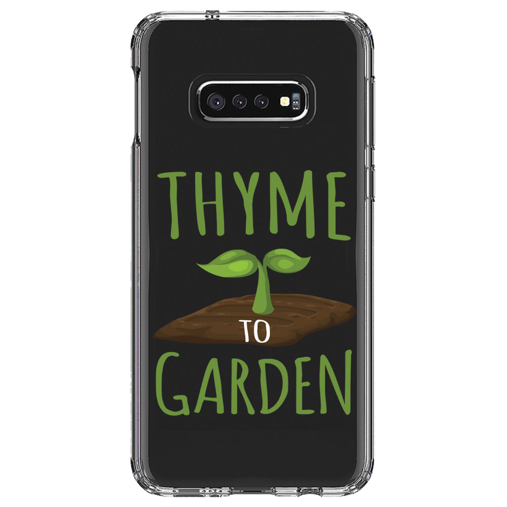 Thyme to Garden Clear Shockproof iPhone Case, view 18