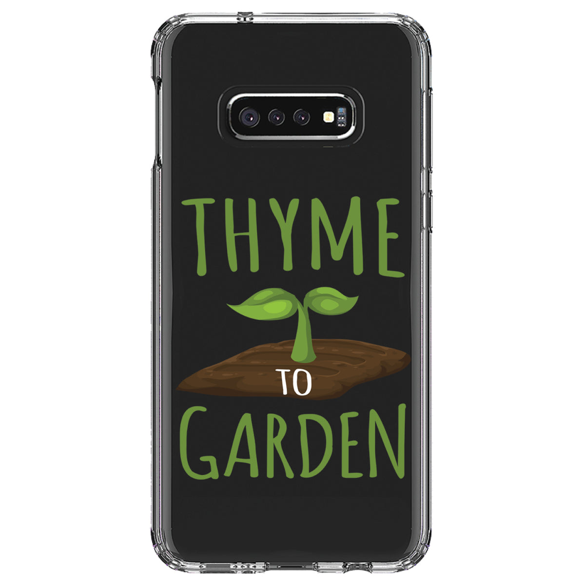 Thyme to Garden Clear Shockproof iPhone Case, view 18