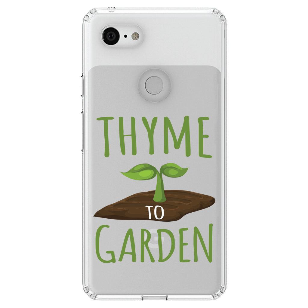 Thyme to Garden Clear Shockproof iPhone Case, view 22