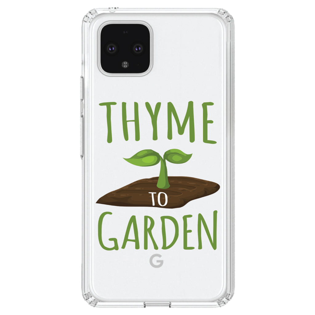 Thyme to Garden Clear Shockproof iPhone Case, view 23