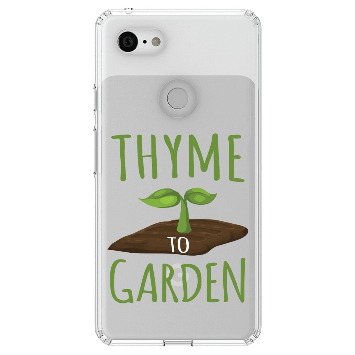 Thyme to Garden Clear Shockproof iPhone Case, view 21