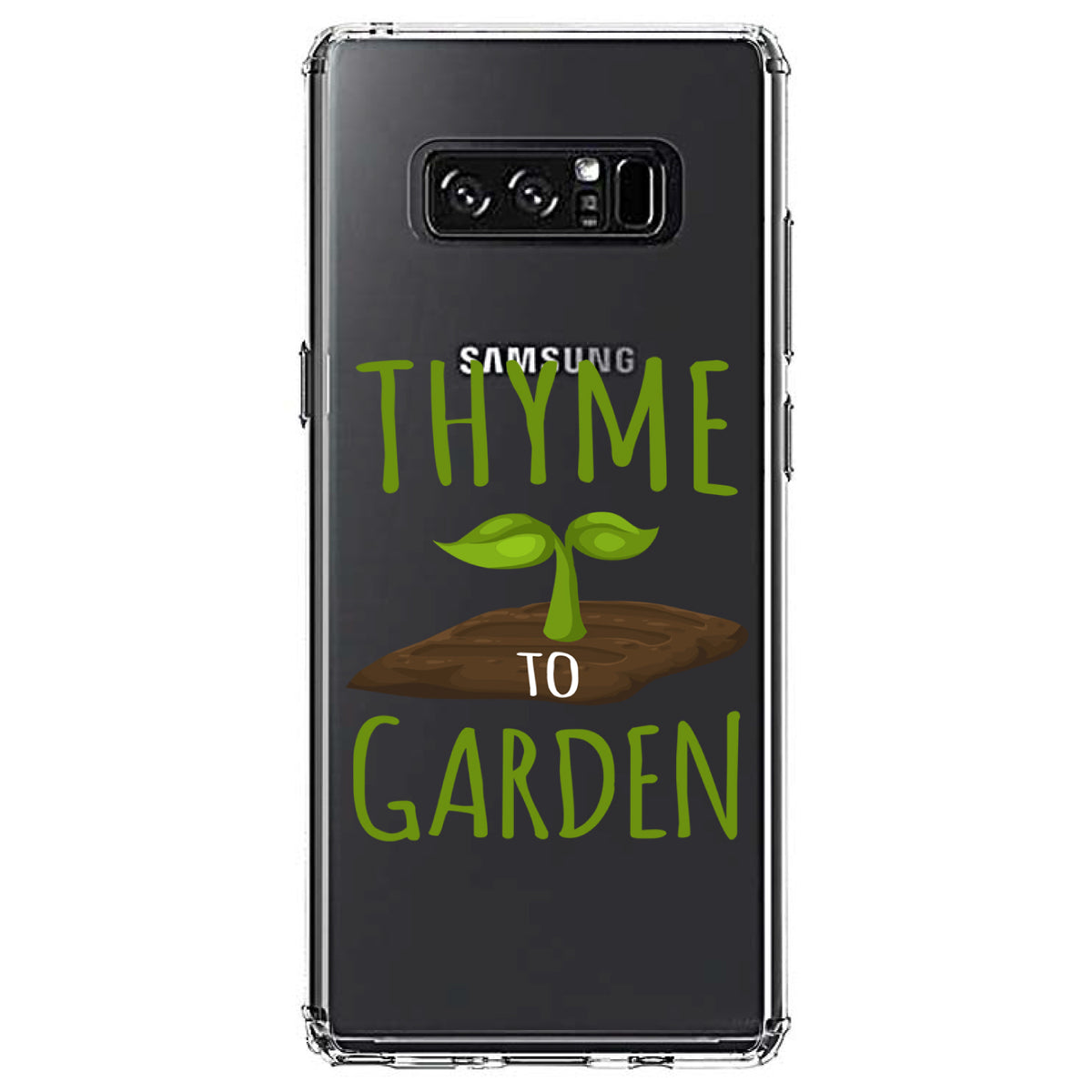 Thyme to Garden Clear Shockproof iPhone Case, view 12