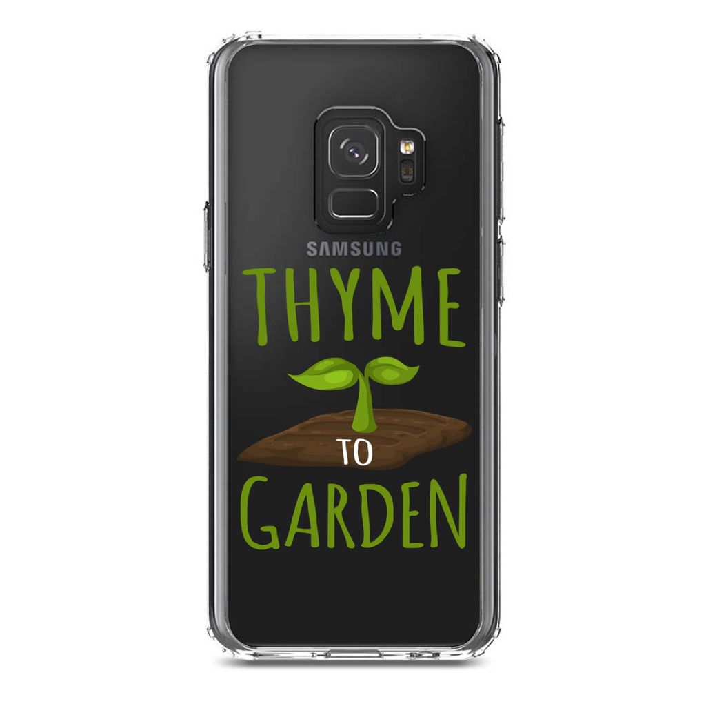 Thyme to Garden Clear Shockproof iPhone Case, view 19