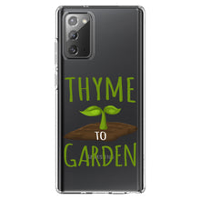 DistinctInk® Clear Shockproof Hybrid Case for Apple iPhone / Samsung Galaxy / Google Pixel - Thyme to Garden