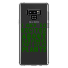 DistinctInk® Clear Shockproof Hybrid Case for Apple iPhone / Samsung Galaxy / Google Pixel - I Get So Exciting About Gardening I Wet My PLANTS