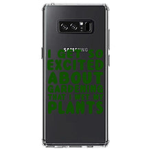 DistinctInk® Clear Shockproof Hybrid Case for Apple iPhone / Samsung Galaxy / Google Pixel - I Get So Exciting About Gardening I Wet My PLANTS