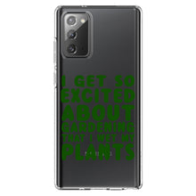 DistinctInk® Clear Shockproof Hybrid Case for Apple iPhone / Samsung Galaxy / Google Pixel - I Get So Exciting About Gardening I Wet My PLANTS