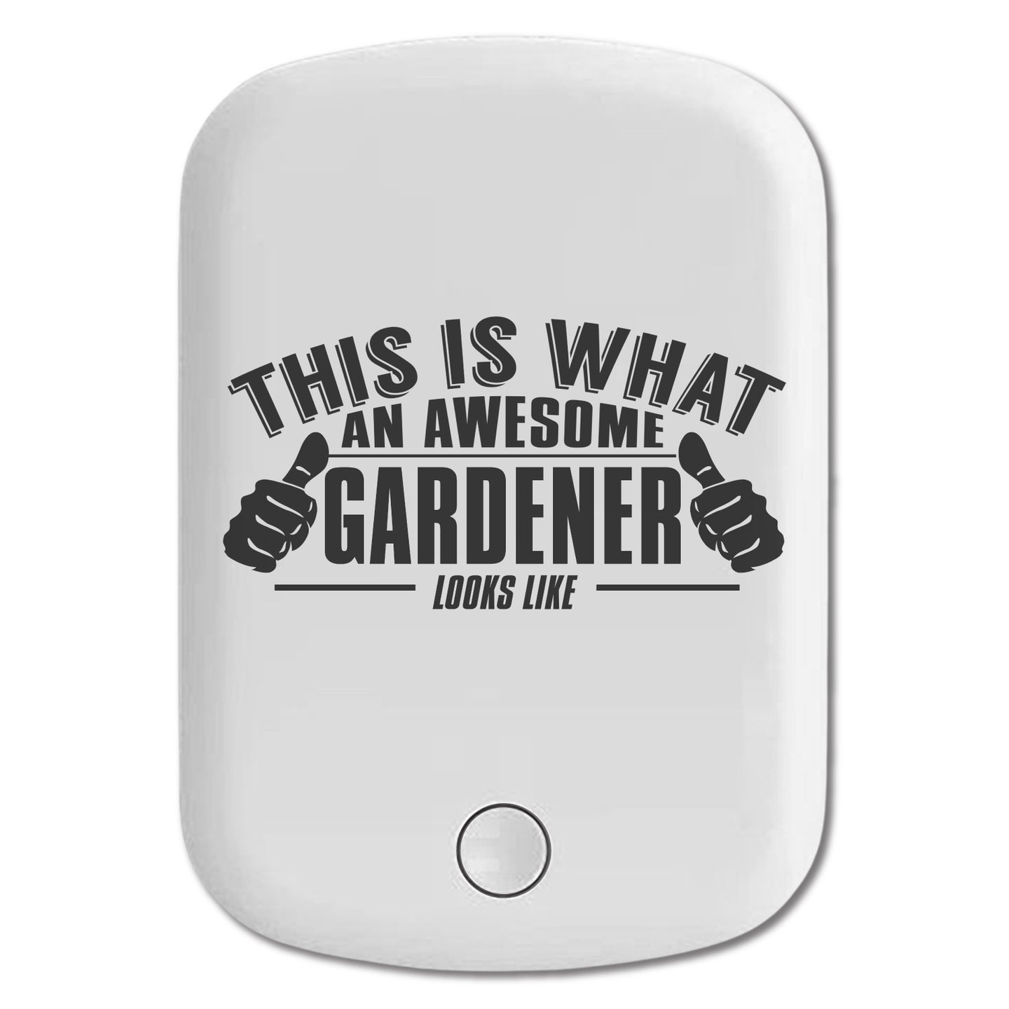 DistinctInk Magnetic Battery Pack, Wireless Portable Charger with USB-C Cable, Compatible with MagSafe iPhone 14 / 13 / 12 Series - This is What an Awesome Gardener Looks Like