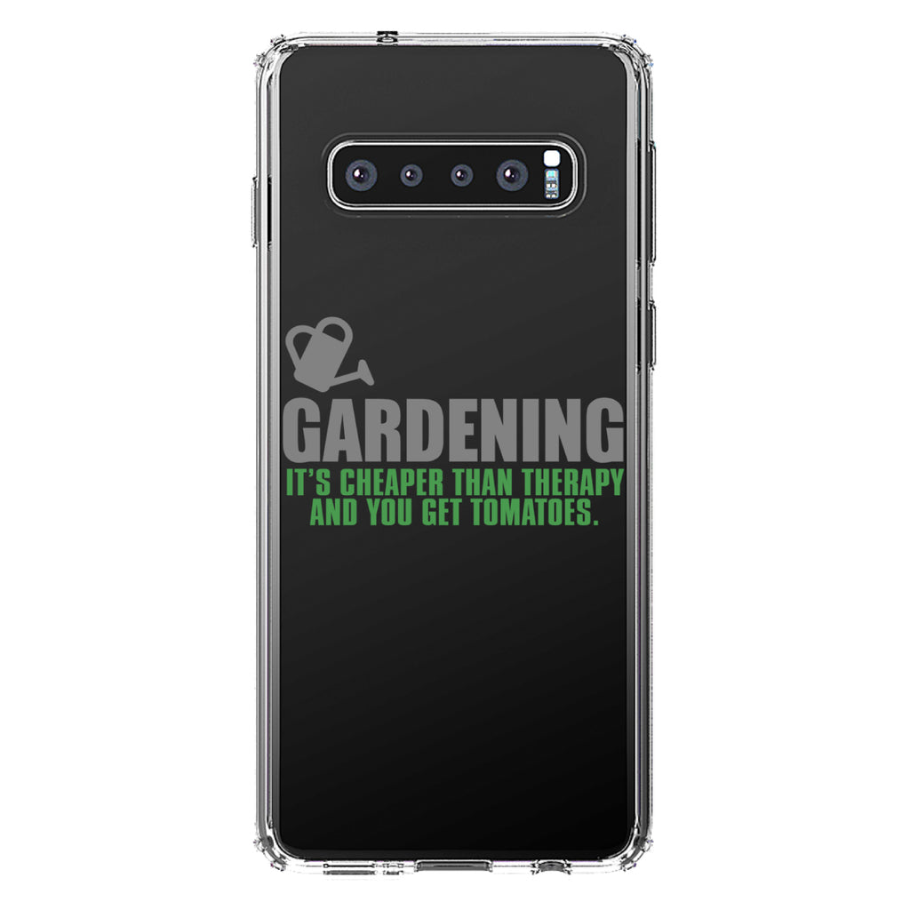 Gardening, Cheaper Than Therapy & You Get Tomatoes Clear Shockproof iPhone Case, view 16