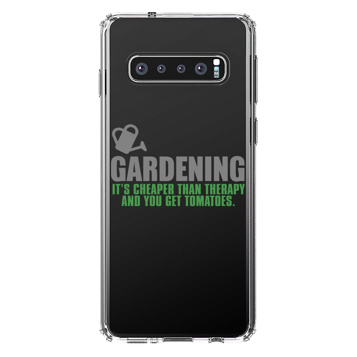 Gardening, Cheaper Than Therapy & You Get Tomatoes Clear Shockproof iPhone Case, view 16