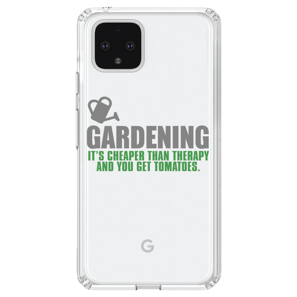 Gardening, Cheaper Than Therapy & You Get Tomatoes Clear Shockproof iPhone Case, view 24
