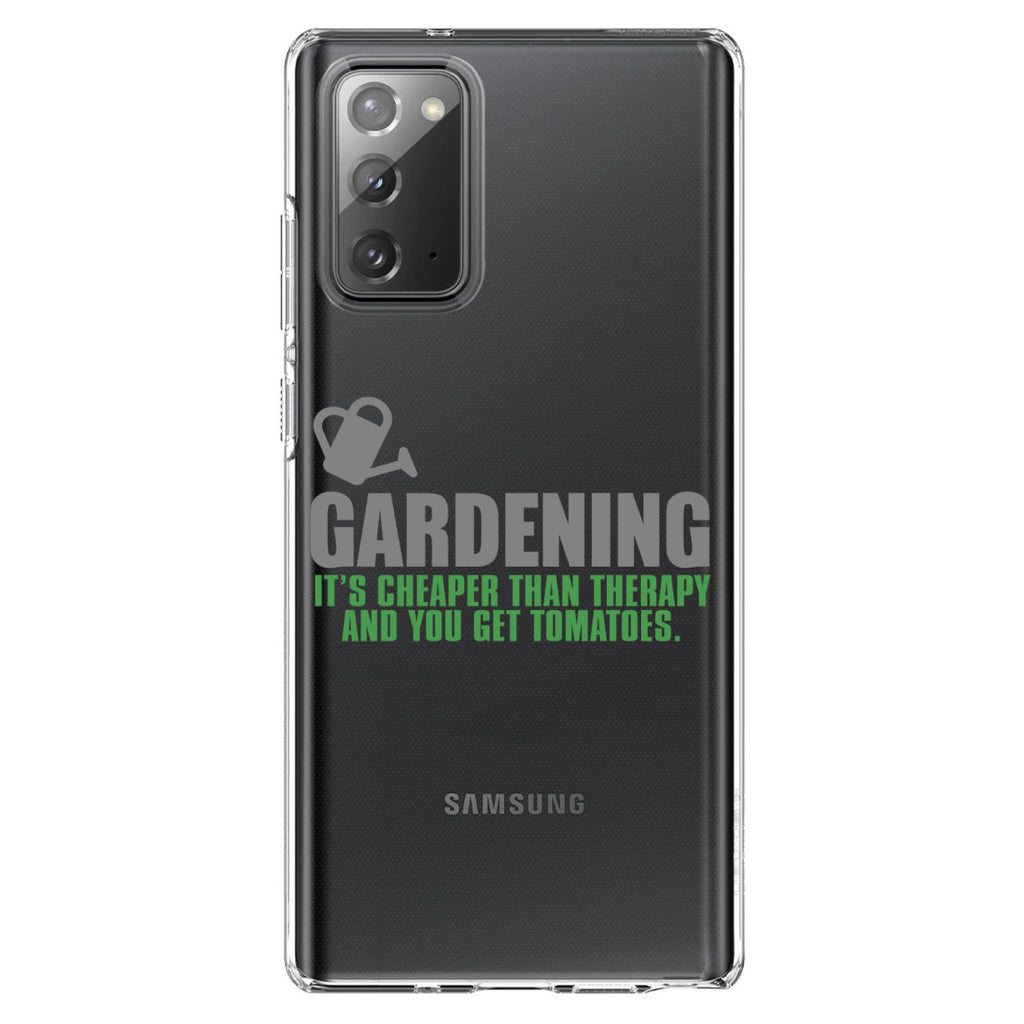 Gardening, Cheaper Than Therapy & You Get Tomatoes Clear Shockproof iPhone Case, view 7