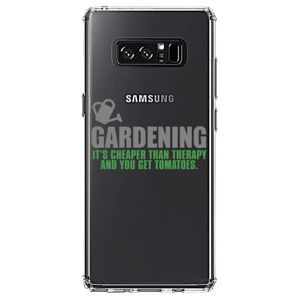Gardening, Cheaper Than Therapy & You Get Tomatoes Clear Shockproof iPhone Case, view 12