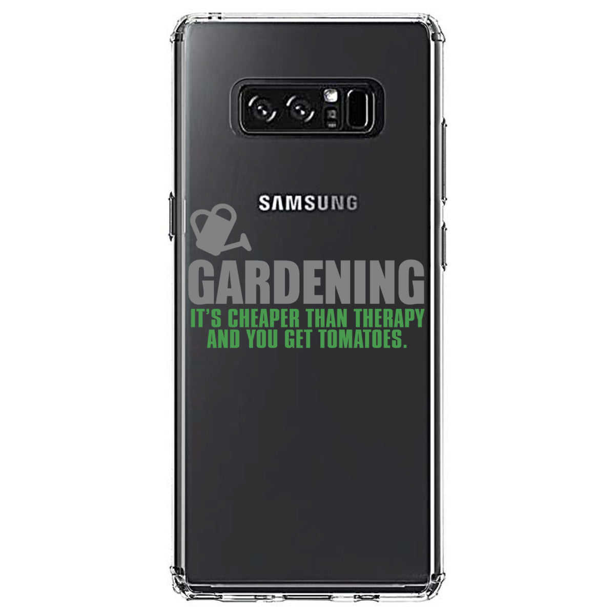 Gardening, Cheaper Than Therapy & You Get Tomatoes Clear Shockproof iPhone Case, view 12