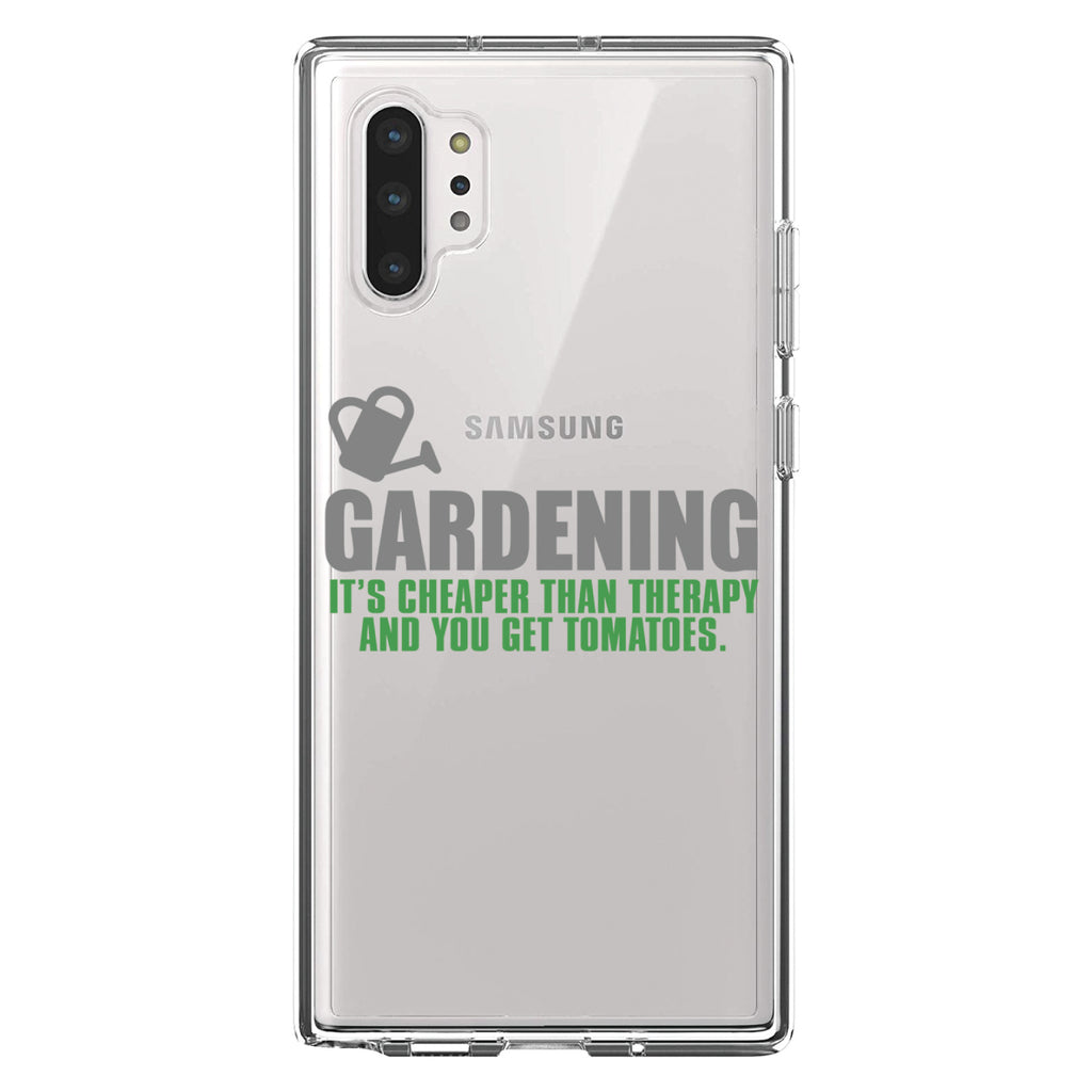 Gardening, Cheaper Than Therapy & You Get Tomatoes Clear Shockproof iPhone Case, view 10