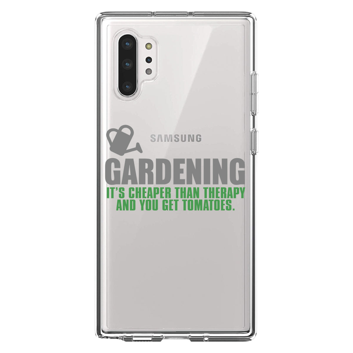 Gardening, Cheaper Than Therapy & You Get Tomatoes Clear Shockproof iPhone Case, view 10
