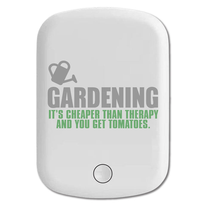 DistinctInk Magnetic Battery Pack, Wireless Portable Charger with USB-C Cable, Compatible with MagSafe iPhone 14 / 13 / 12 Series - Gardening - Cheaper Than Therapy & You Get Tomatoes