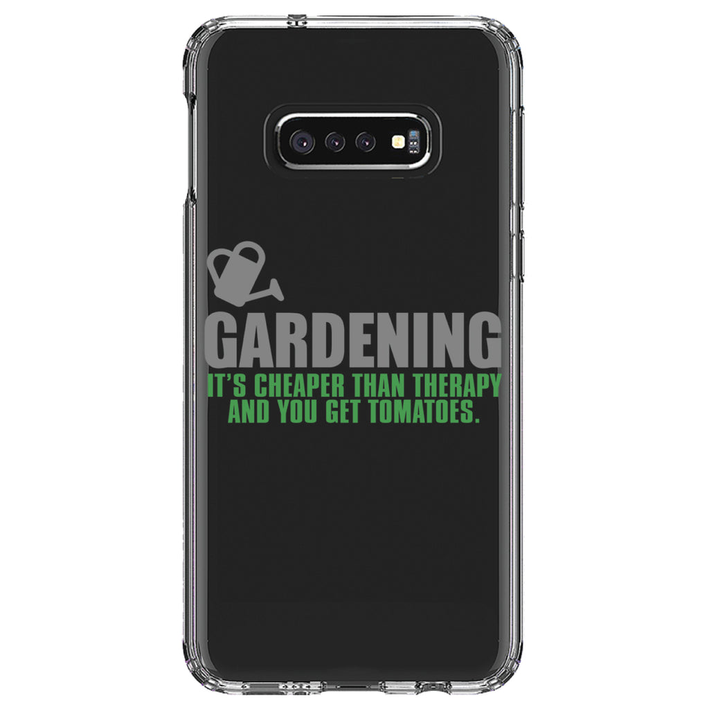 Gardening, Cheaper Than Therapy & You Get Tomatoes Clear Shockproof iPhone Case, view 18